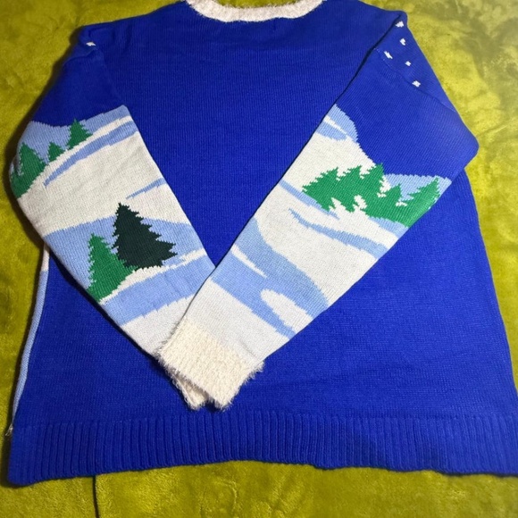 NWOT Peanuts|  Snoopy And Woodstock Embroidered Ugly Christmas Sweater XL - Picture 6 of 8